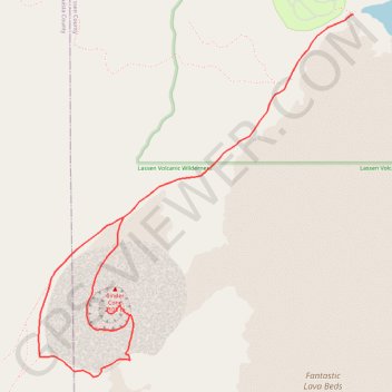 Cinder Cone Trail GPS track, route, trail