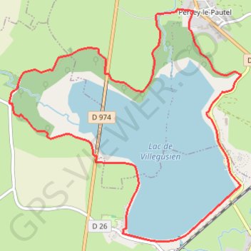 Tour du Lac de la Vingeanne - Villegusien GPS track, route, trail