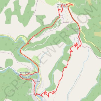 Sentier de l'Exil - Saumane GPS track, route, trail