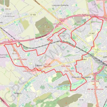 Mon parcours GPS track, route, trail