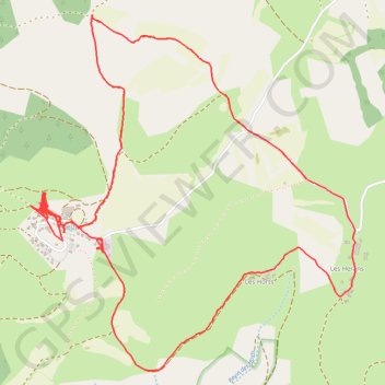 Hyelzas - Ferme et Aven Armand GPS track, route, trail