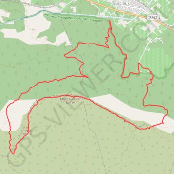 Pourcieux Olympe Mont Aurelien GPS track, route, trail