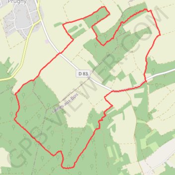 Laines-aux-Bois Marche à pied GPS track, route, trail