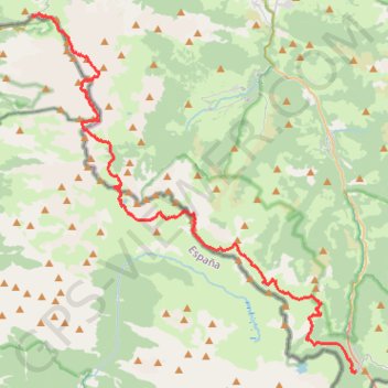 La Pierre Saint Martin - Col du Somport GPS track, route, trail