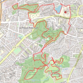 Châtenay Malabry GPS track, route, trail