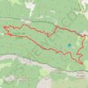 La Forêt de Saou, retour par le Pas de la Motte GPS track, route, trail