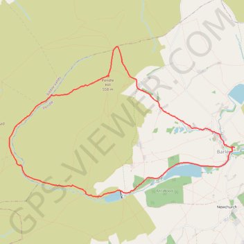 Pendle Hill Loop GPS track, route, trail