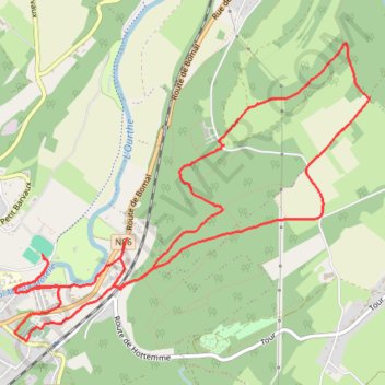 Barvaux Sur Ourthe - Province du Luxembourg - Belgique GPS track, route, trail