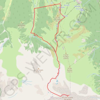 Pic d'Estos GPS track, route, trail