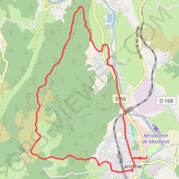 Gorges de l'Allier - Le balcon de Langeac GPS track, route, trail
