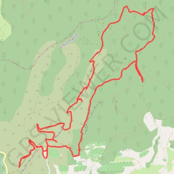 Lourmarin - La Combe des Cavaliers GPS track, route, trail