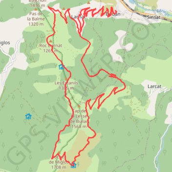 Col de Larnat - Col de Larcat GPS track, route, trail