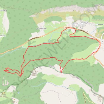 Séranon Sud - La Rouaine - Lachens GPS track, route, trail
