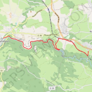 Gramat-rocamadour GPS track, route, trail