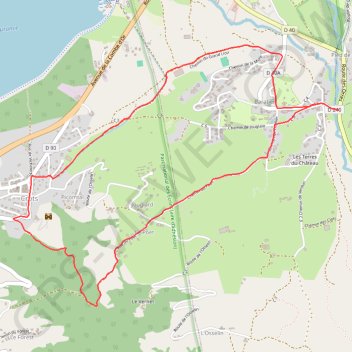 Boucle de la Mûre GPS track, route, trail