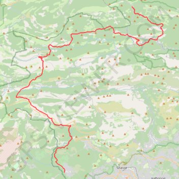 Traversée du parc naturel des Préalpes d'Azur GPS track, route, trail