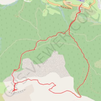 Les Cadières de brandis GPS track, route, trail