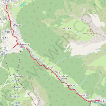 Le Sentier du Renard et la cascade de Nyon GPS track, route, trail