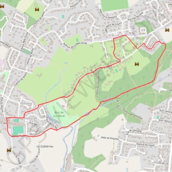 Circuit des coteaux - Bouliac GPS track, route, trail