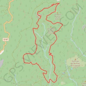 Pic de l'Aigre GPS track, route, trail