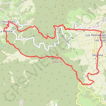 Callejón de Teno and Baracán Summit GPS track, route, trail