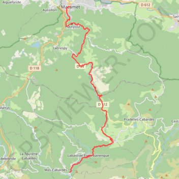 42 mazamet - ? 25 GPS track, route, trail