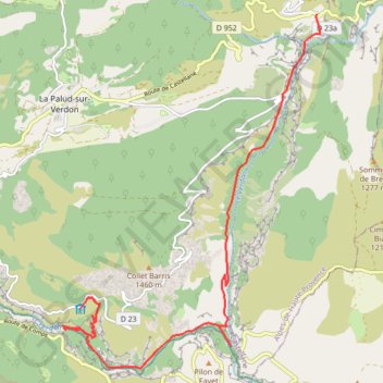 Sentier blanc martel GPS track, route, trail