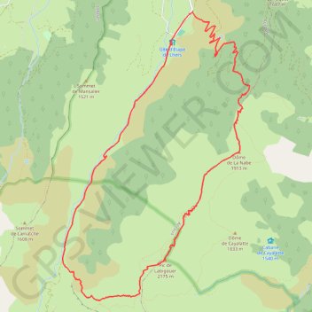 Randonnee-hiver-Pic-Labigouer-2175m-Mariano-le-07-12-2013 GPS track, route, trail
