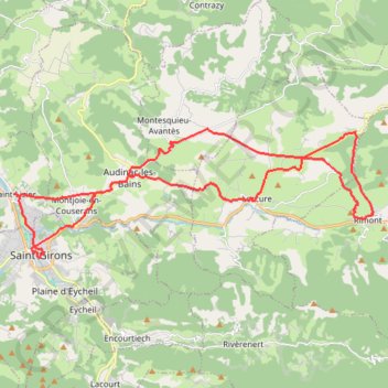 Voie de Piémont GPS track, route, trail