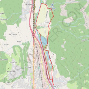 Cascade de l'Arpenaz GPS track, route, trail