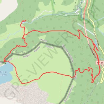 Espelungueres-Sansanet-Estanés GPS track, route, trail