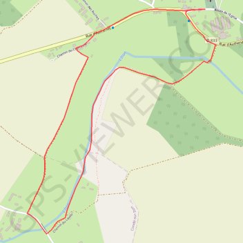 Circuit des Bords de l'Iton - Gouville GPS track, route, trail