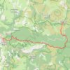 SUR LE GR 68, étape du Mont Bougès GPS track, route, trail