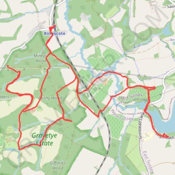Gravetye Estate Loop GPS track, route, trail