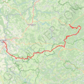 GR430 De Puy-en-Velay à Saint Bonnet-Le-Froid (Haute-Loire) GPS track, route, trail