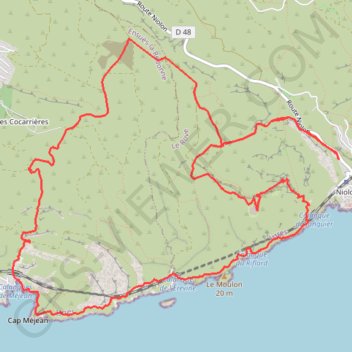 Niolon - Cap Méjean GPS track, route, trail