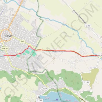 Canal du Midi - Revel - Pont Crouzet GPS track, route, trail