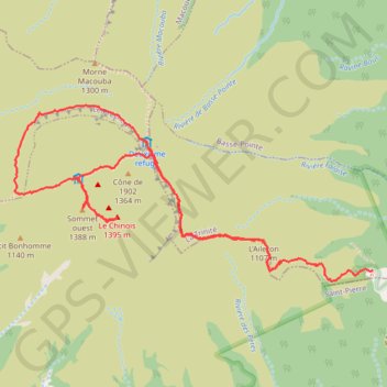 Montagne Pelée GPS track, route, trail