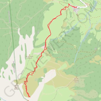 Pic de Pichebrou GPS track, route, trail