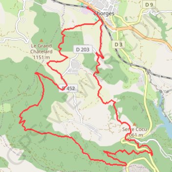Champ du Comte GPS track, route, trail
