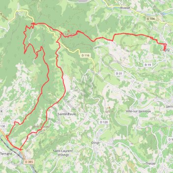 Cogny - dh de letra GPS track, route, trail