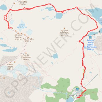 Pico del Infierno GPS track, route, trail