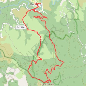 Dourbies - Saint Guiral GPS track, route, trail