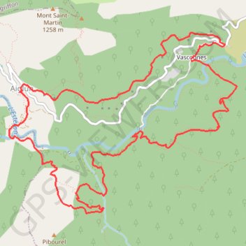 Vascogne - Cascade Vegay - Aiglun GPS track, route, trail