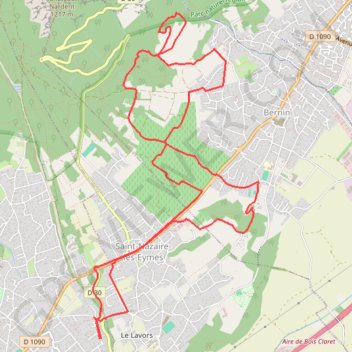 Coteaux Saint-Nazaire-les-Eymes - Bernin GPS track, route, trail