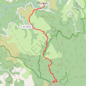 Saint Guiral GPS track, route, trail