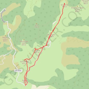 Gorramendi - Gorramakil GPS track, route, trail