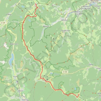 Traversée des Vosges - Le Hohneck au Grand Ballon GPS track, route, trail