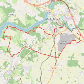 Parcour Herbignac ferel 20/11/22 GPS track, route, trail