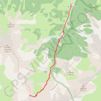 Archinard col de Rouanette GPS track, route, trail